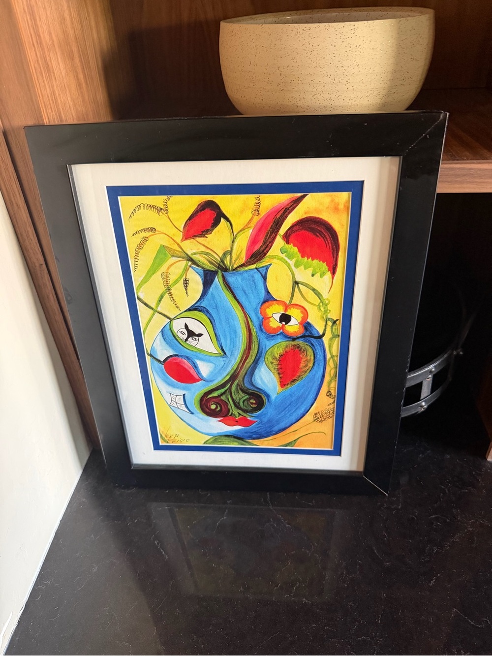 Whimsical abstract artwork by artist Vera Trigo